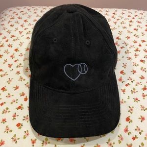 Baseballism Black Faux Duede hat